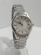bulova ladies diamond mother of pearl watch 96R216