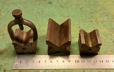 3 VINTAGE ENGINEER V BLOCKS