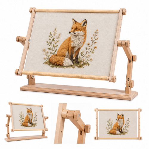 Adjustable wood embroidery - wood,