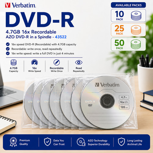 Verbatim 43522 dvd azo - 43522, dvd-r