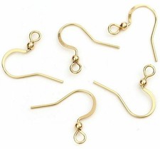Stainless Steel 18K Gold Plated French Earring Hooks Earwires