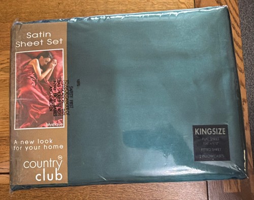 Green satin king - satin, size