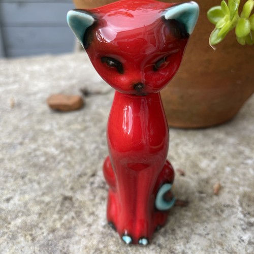 Vintage trentham pottery cat - vintage,