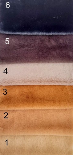 1cm soft faux fur fabric - , for