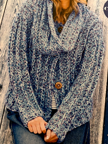 Easy knit ladies cardigan - ladies, &