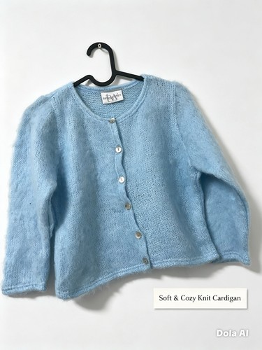 Baby blue fluffy mohair - baby,