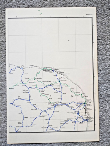 Vintage 1976 map showing - , pre