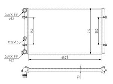 RADIATOR ENGINE COOLING FITS
