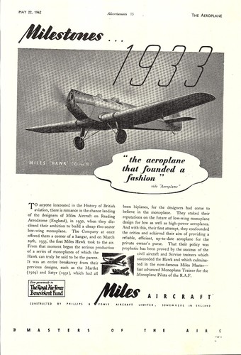 1942 miles aircraft advert - 1942,