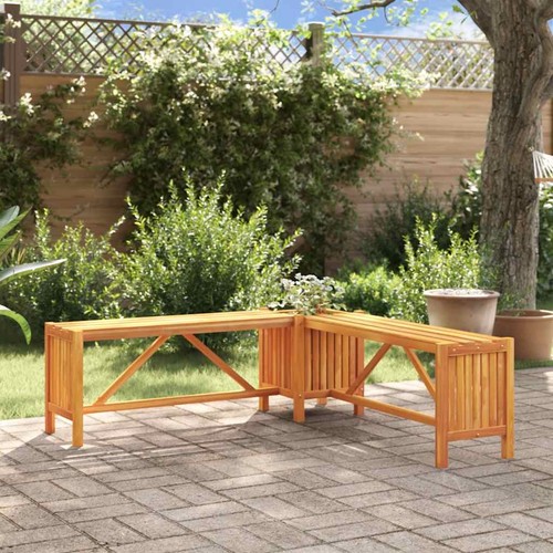 Walplus garden corner bench - walplus,