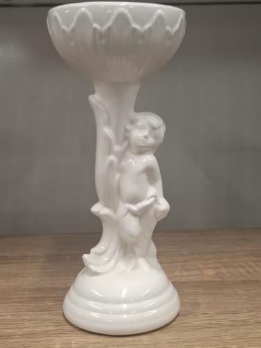 Vintage cherub pedestal vase - vintage,