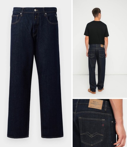 Replay kyran dark blue - , relaxed