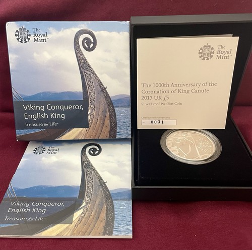 2017 king canute - piedfort, £5