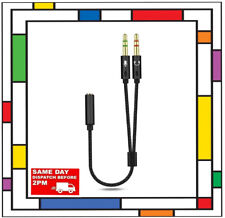 3.5mm Y Splitter 2 Jack Male