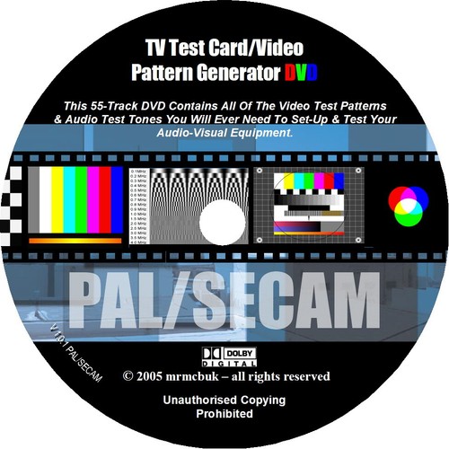 Test card video pattern - video,