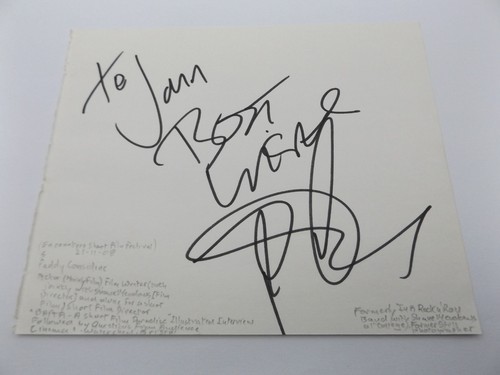 Autograph book page - x,