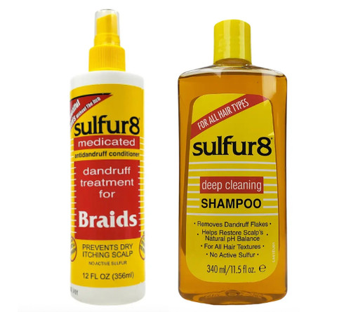 Sulfur medicated hair - medicated,
