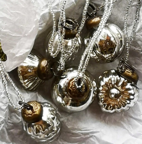 Vintage antique glass silver - antique,