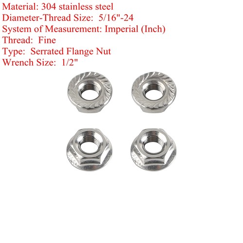 24 serrated exhaust - 5/16"-24,