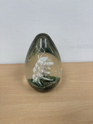 Art blown glass oblong egg - blown,