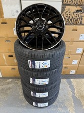 X4 18" A45 ALLOY WHEELS MERCEDES A CLASS RIMS CLA RIMS BLACK SERIES AMG 5x112