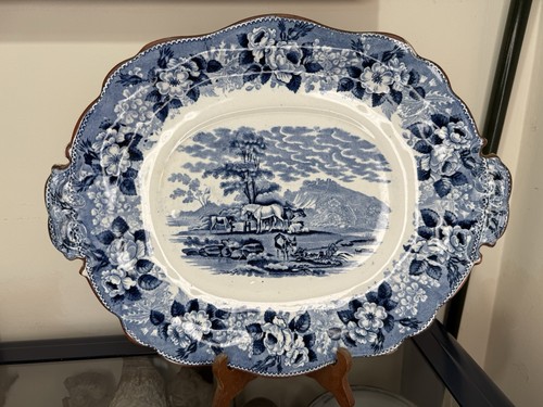 19thc blue white - blue, &