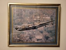 Framed Lancaster Bomber