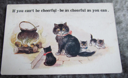 Antique postcard inter - postcard, :