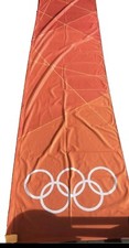 LONDON Paralympic Olympics 2012 Flag Sign Banner Olympic Rings Memorabilia 3.5M