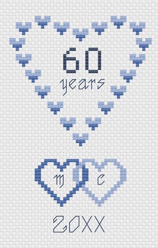 Diamond wedding hearts - wedding,