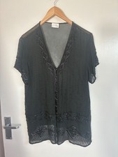 VINTAGE BEADED SHORT SLEEVE