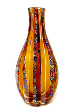 Super RARE! Murano Art Glass Ballarin Mazzega Millefiori Bottle Vase 30cm No 1