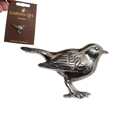 Robin Pewter Pin Badge Bird