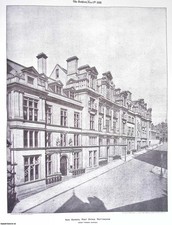 1898 : THE GENERAL POST OFFICE, NOTTINGHAM. HENRY TANNER, ARCHITECT. AN ORIGINAL