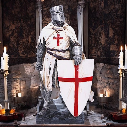 Templar knight figurine - knight,
