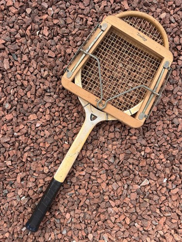 Vintage tennis racket with - vintage,