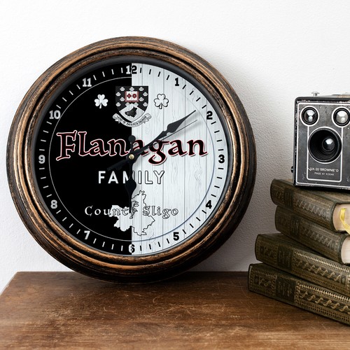 Personalised wall clock - personalised,