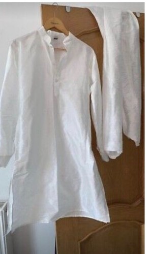 Mens white salwar kameez - white,
