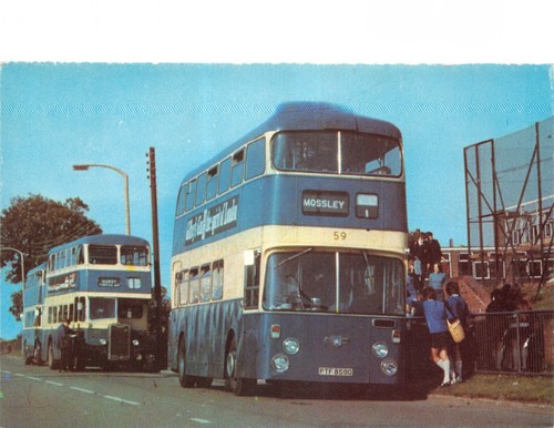 Pike bus postcard ashton - bus,