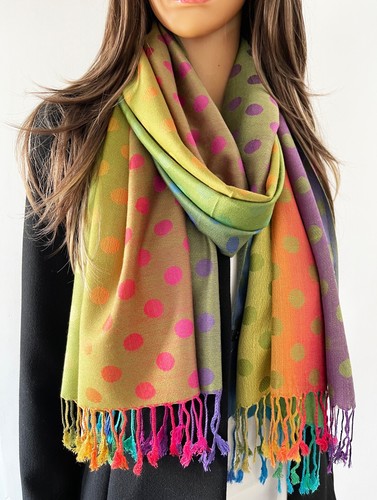 Womens long bright rainbow - womens,