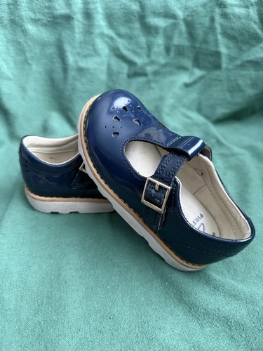 Clarks navy patent mary jane - navy,