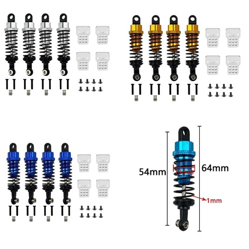 4pcs aluminum alloy shock - alloy,