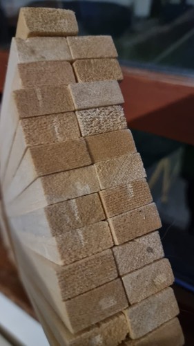 Balsa wood strips - balsa, 2.4cm