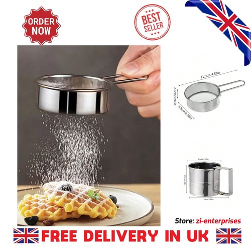Stainless steel handheld flour - stainless,
