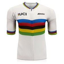 Tadej Pogacar Signed UCI 2025 World Champion Cycling Jersey