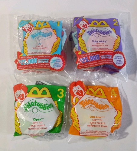 Teletubbies plush set all 4 - teletubbies, of
