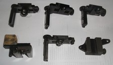 Assortment of AJ Parker parts of rifle sights - none complete