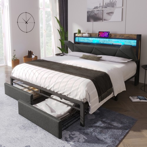 4ft6 double bed frame with - double,