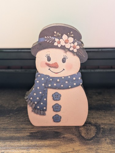 Wooden snowman christmas - wooden,