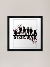 Stop War Ceasefire Framed Art